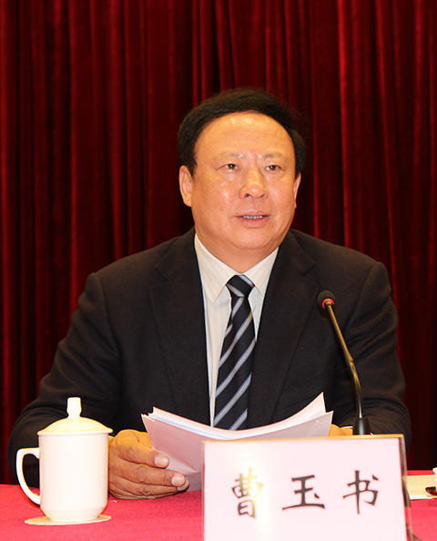 中施企協(xié)曹玉書會長作主旨報(bào)告